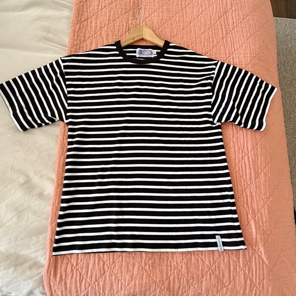 Breton Shirt Co oversized shirt sleeved striped shirt M - Picture 2 of 4